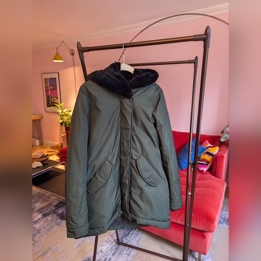Olive green Abercrombie & Fitch winter snow parka size XS